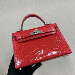Hermès Mini Kelly II in Shiny Niloticus